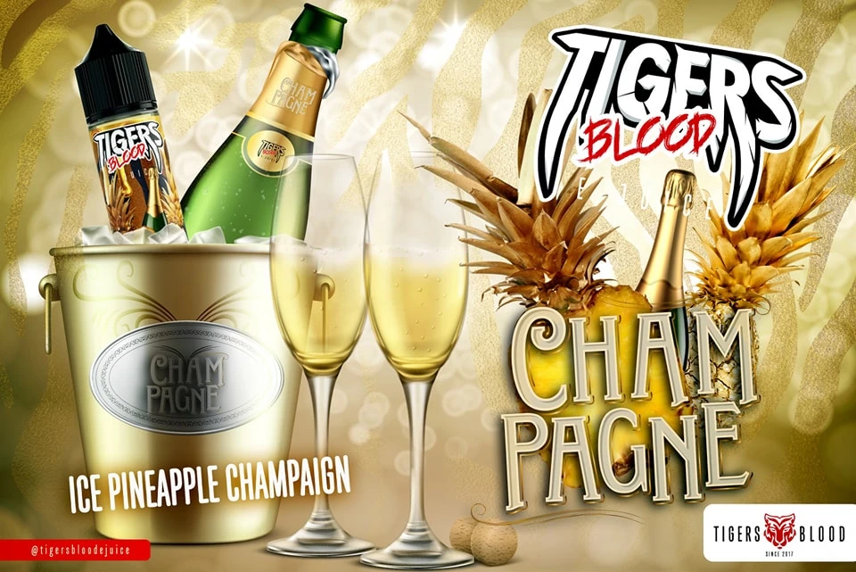 TIGERS - Cham Pagne - DL - 60ML 1 TIGERS - Cham Pagne - DL - 60ML