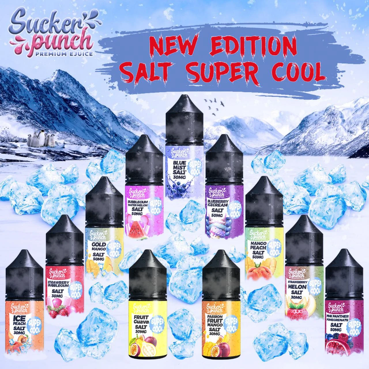 Sucker punch - Super cool - Peach ice - MTL - 30ML 1 Sucker punch - Super cool - Peach ice - MTL - 30ML
