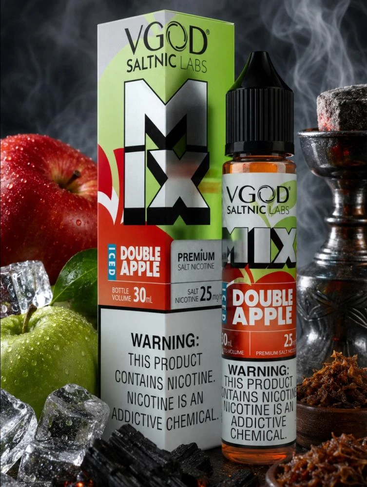 دبل تفاح مآيس - VGOD - مملح - 30 مل 1 تفاح مزدوج مآيس - في جود - ملح - 30 مل