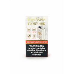RIPE VAPES IVORY Disposable 40000 puff - MANGO OASIS ICE - ( RECHARGEABLE )