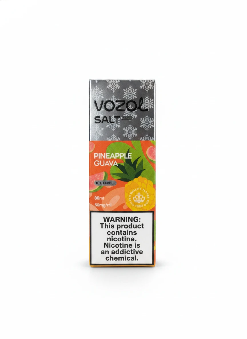 Vozol سائل برايم - PINEAPPLE جوافة - ملح - 30 مل 1 سائل فوزول - أناناس وجوافة - ملح - 30 مل