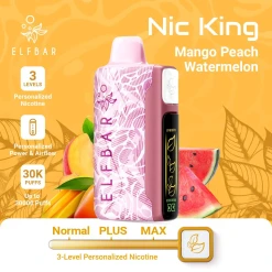 ELFBAR NIC KING 30000 puff - MANGO PEACH WATERMELON - ( RECHARGEABLE )