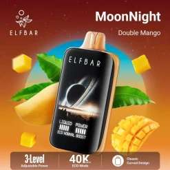 ELFBAR MOONNIGHT 40000 puff - DOUBLE MANGO - ( RECHARGEABLE )