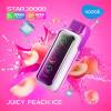 Vozol Disposable Star 20000 puff - JUICY PEACH ICE - ( RECHARGEABLE )