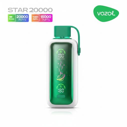 Vozol Disposable Star 20000 puff - STRAWBERRY KIWI - ( RECHARGEABLE )