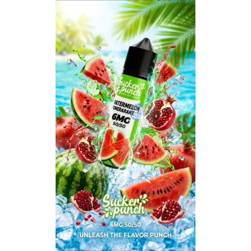 Sucker Punch - POMEGRANATE WATERMELON - MTL - 60ML
