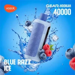 VOZOL Gear Hookah 40000 Puffs Disposable - BLUE RAZZ ICE - (RECHARGEABLE )