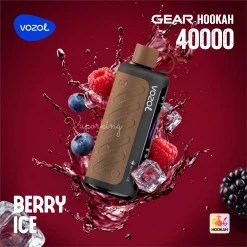 VOZOL Gear Hookah 40000 Puffs Disposable - BERRY ICE - (RECHARGEABLE )