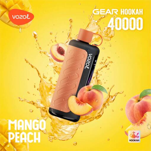 VOZOL Gear Hookah 40000 Puffs Disposable - MANGO PEACH - (RECHARGEABLE ) 1 VOZOL Gear Hookah 40000 Puffs Disposable - MANGO PEACH - (RECHARGEABLE )