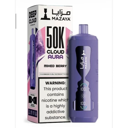 MAZAYA SHISHA - MIXED BERRY - 50000 Puffs Disposable ( RECHARGEABLE ) 1 MAZAYA SHISHA - MIXED BERRY - 50000 Puffs Disposable ( RECHARGEABLE )