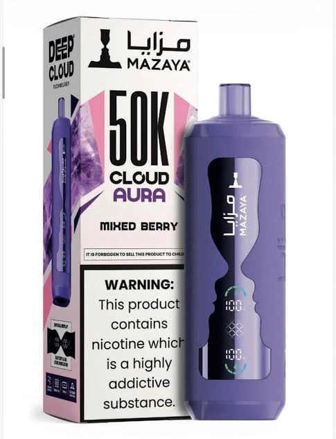 MAZAYA SHISHA - MIXED BERRY - 50000 Puffs Disposable ( RECHARGEABLE ) 1 MAZAYA SHISHA - MIXED BERRY - 50000 Puffs Disposable ( RECHARGEABLE )