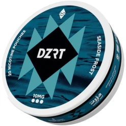 DZRT NICOTINE POUCHES SEASIDE FROST (10MG) STRONG
