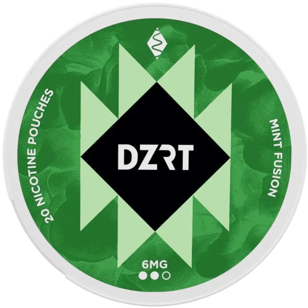 DZRT NICOTINE POUCHES MINT FUSION (6MG) MEDIUM 1 DZRT NICOTINE POUCHES MINT FUSION (6MG) MEDIUM