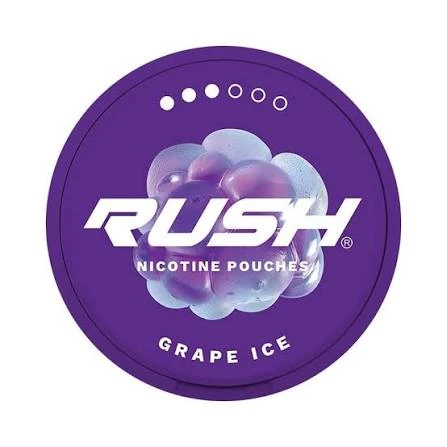 RUSH NICOTINE POUCHES GRAPE ICE (11MG) 1 RUSH NICOTINE POUCHES GRAPE ICE (11MG)