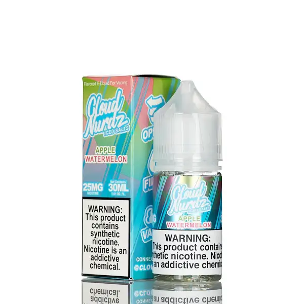 CLOUD NURDZ ICED - APPLE WATERMELON - SALT - 30ML 1 CLOUD NURDZ ICED - APPLE WATERMELON - SALT - 30ML
