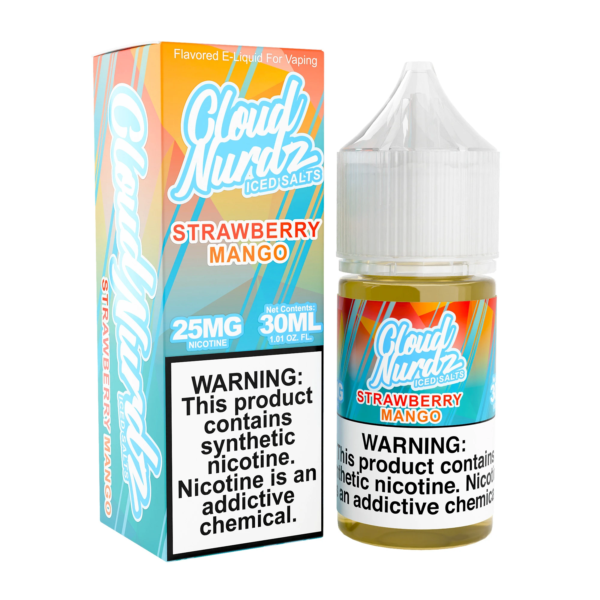 CLOUD NURDZ ICED - STRAWBERRY MANGO - SALT - 30ML 1 CLOUD NURDZ ICED - STRAWBERRY MANGO - SALT - 30ML