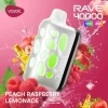 Vozol  Disposable Rave 40000 puff - PEACH RASPBERRY LEMONADE - ( RECHARGEABLE )