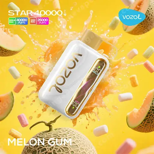 Vozol Disposable Star 40000 puff - MELON GUM- ( RECHARGEABLE ) 1 Vozol Disposable Star 40000 puff - MELON GUM- ( RECHARGEABLE )