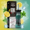 Al Fakher Crown Bar E Hose X Disposable - LEMON MINT CHERRY FIZZ - (60000 Puffs) ( RECHARGEABLE )