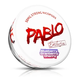 PABLO NICOTINE POUCHES BLUEBERRY CARNBERRY CHERRY (50MG) STRONG