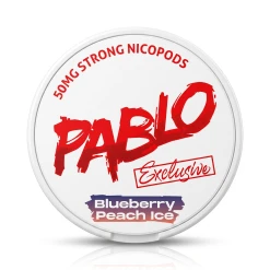 PABLO NICOTINE POUCHES BLUEBERRY PEACH ICE (50MG) STRONG