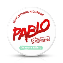PABLO NICOTINE POUCHES GREEN MINT (50MG) STRONG