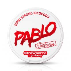 PABLO NICOTINE POUCHES STRAWBERRY LYCHEE (50MG) STRONG