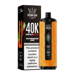 Al Fakher Crown Bar MEGAMAX Disposable - WATERMELON LIME - (40000 Puffs) ( RECHARGEABLE )