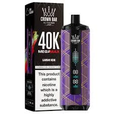 Al Fakher Crown Bar MEGAMAX Disposable - LUSH ICE - (40000 Puffs) ( RECHARGEABLE ) 1 Al Fakher Crown Bar MEGAMAX Disposable - LUSH ICE - (40000 Puffs) ( RECHARGEABLE )