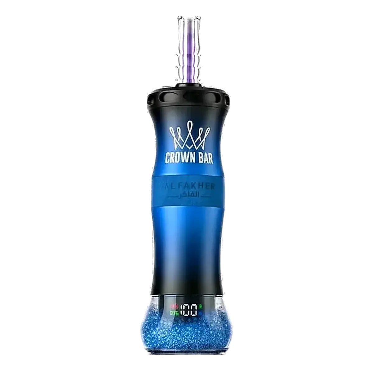 Al Fakher Crown Bar E Hose X Disposable - ICE BLUE - (60000 Puffs) ( RECHARGEABLE ) 1 Al Fakher Crown Bar E Hose X Disposable - ICE BLUE - (60000 Puffs) ( RECHARGEABLE )