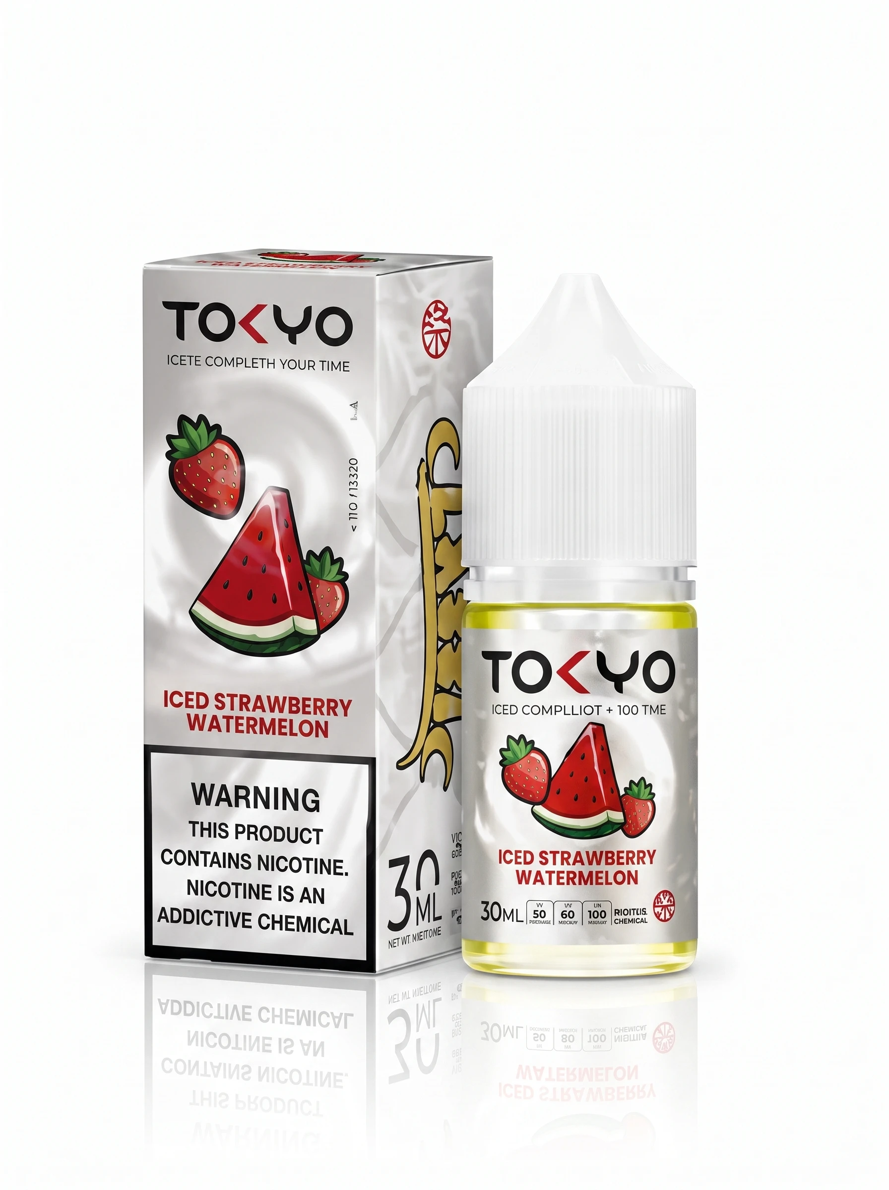 TOKYO - ICED STRAWBERRY WATERMELON - SALT - 30ML 1 TOKYO - ICED STRAWBERRY WATERMELON - SALT - 30ML
