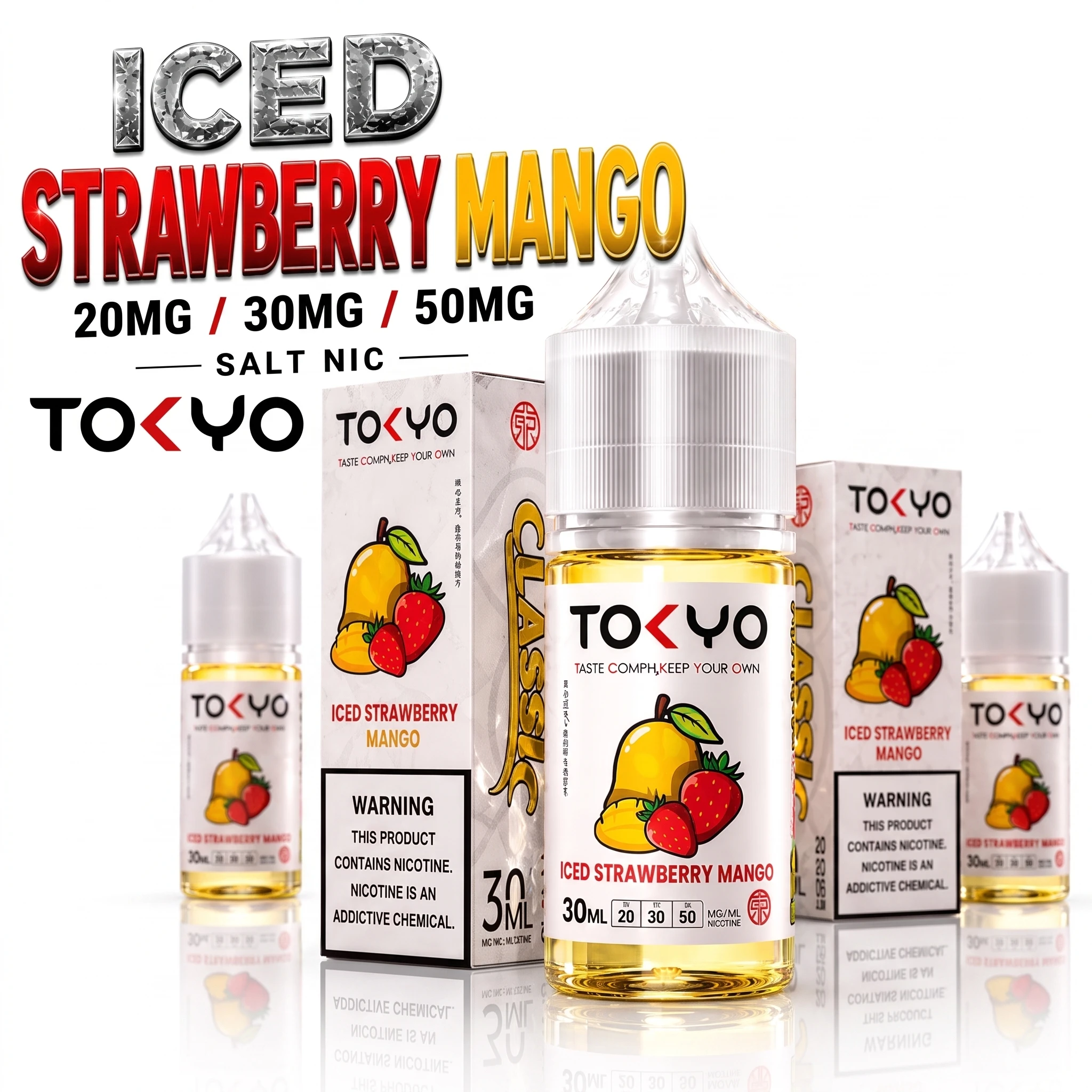 TOKYO ICED - STRAWBERRY MANGO - SALT - 30ML 1 TOKYO ICED - STRAWBERRY MANGO - SALT - 30ML