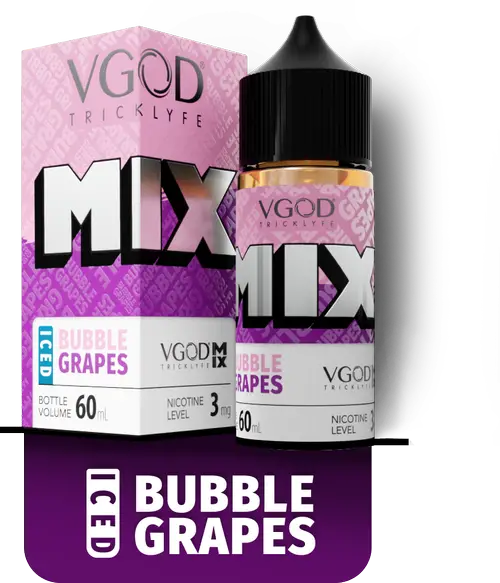 MIXED BUBBLE GRAPES - VGOD - MTL - 60ML 1 MIXED BUBBLE GRAPES - VGOD - MTL - 60ML