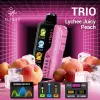 ELFBAR TRIO 40000 PUFFS - LYCHEE JUICY PEACH - ( RECHARGEABLE )