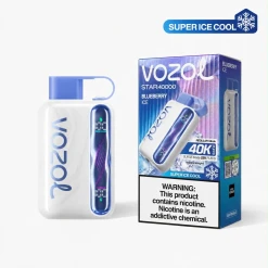 Vozol  Disposable Star 40000 puff SUPER COOL - BLUEBERRY ICE - ( RECHARGEABLE )