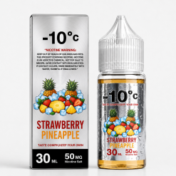 -10C SUPER COOL - STRAWBERRY PINEAPPLE - SALT - 30ML