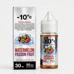 -10C SUPER COOL - WATERMELON PASSIONFRUIT - SALT - 30ML
