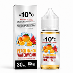 -10C SUPER COOL - PEACH MANGO WATERMELON - SALT - 30ML
