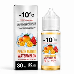 -10C SUPER COOL - PEACH MANGO WATERMELON - SALT - 30ML