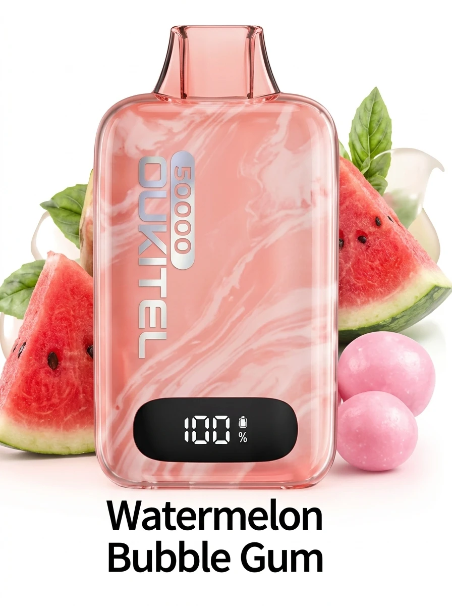 OUKITEL MATE PRO Disposable 50000 puffs - WATERMELON BUBBLE GUM - ( RECHARGEABLE ) 1 OUKITEL MATE PRO Disposable 50000 puffs - WATERMELON BUBBLE GUM - ( RECHARGEABLE )