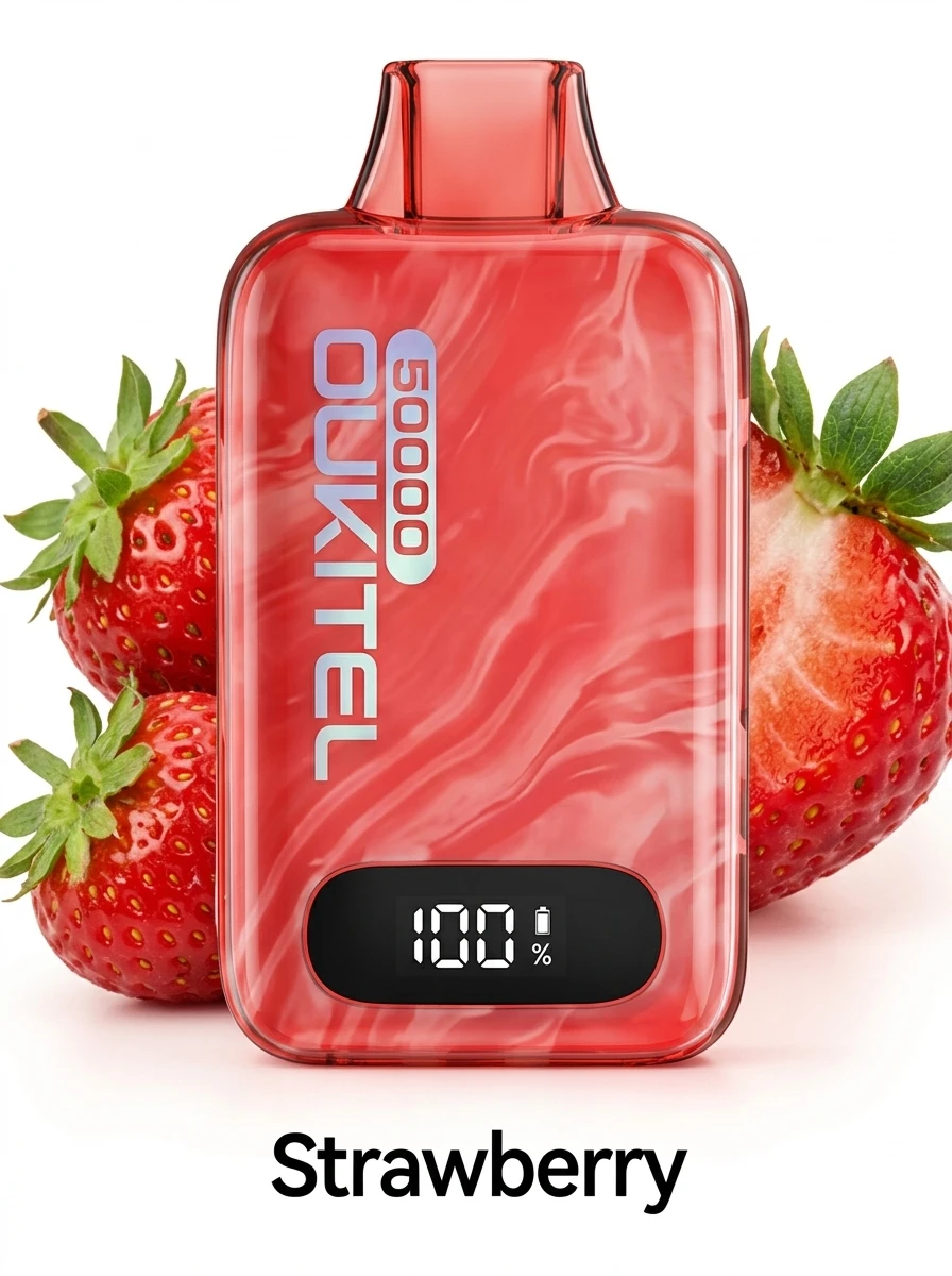 OUKITEL MATE PRO Disposable 50000 puffs - STRAWBERRY - ( RECHARGEABLE ) 1 OUKITEL MATE PRO Disposable 50000 puffs - STRAWBERRY - ( RECHARGEABLE )