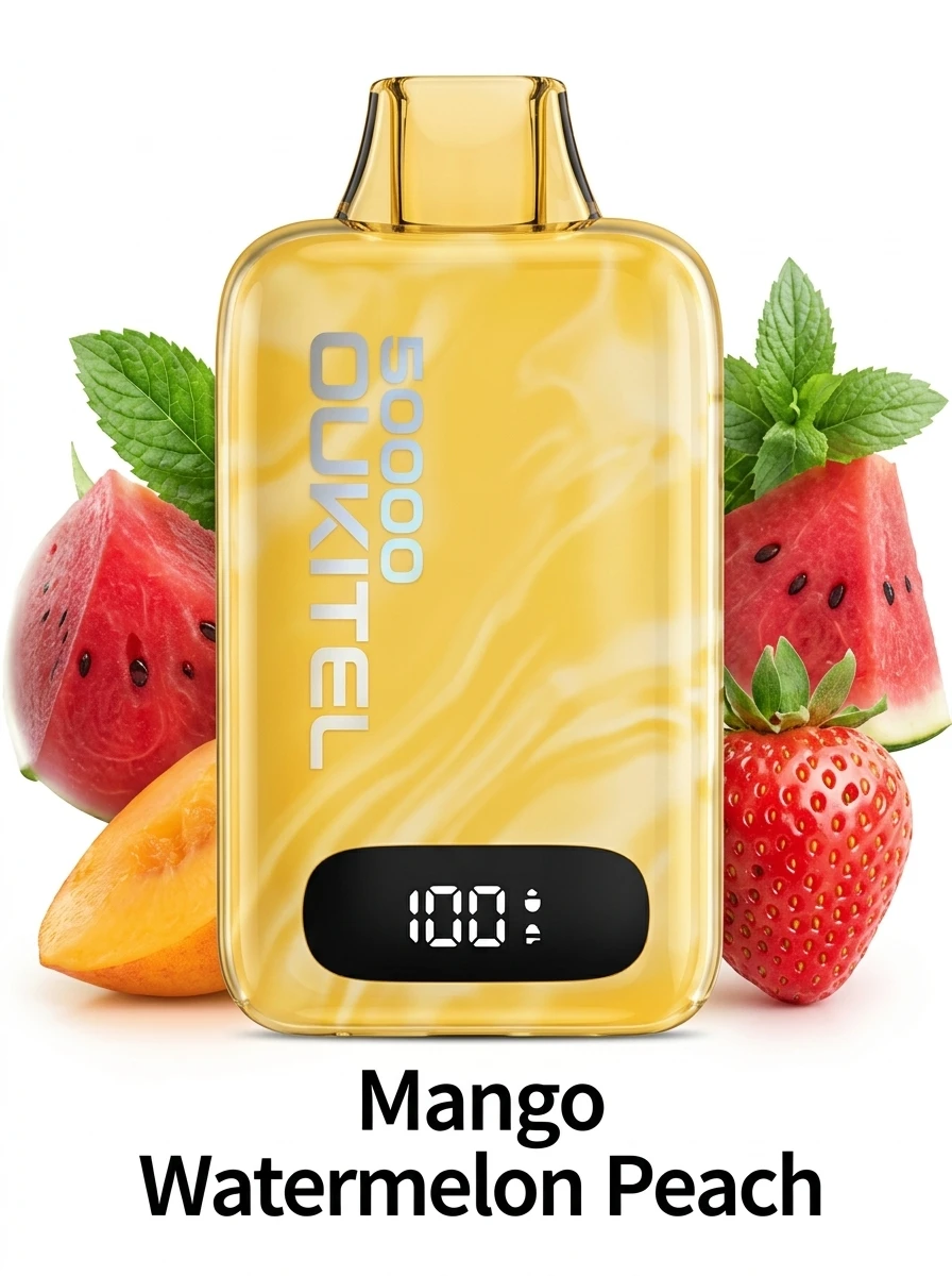 OUKITEL MATE PRO Disposable 50000 puffs - MANGO WATERMELON PEACH - ( RECHARGEABLE ) 1 OUKITEL MATE PRO Disposable 50000 puffs - MANGO WATERMELON PEACH - ( RECHARGEABLE )