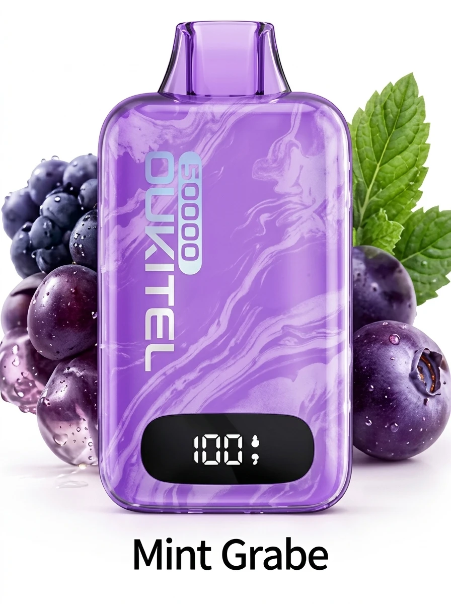 OUKITEL MATE PRO Disposable 50000 puffs - MINT GRAPE - ( RECHARGEABLE ) 1 OUKITEL MATE PRO Disposable 50000 puffs - MINT GRAPE - ( RECHARGEABLE )