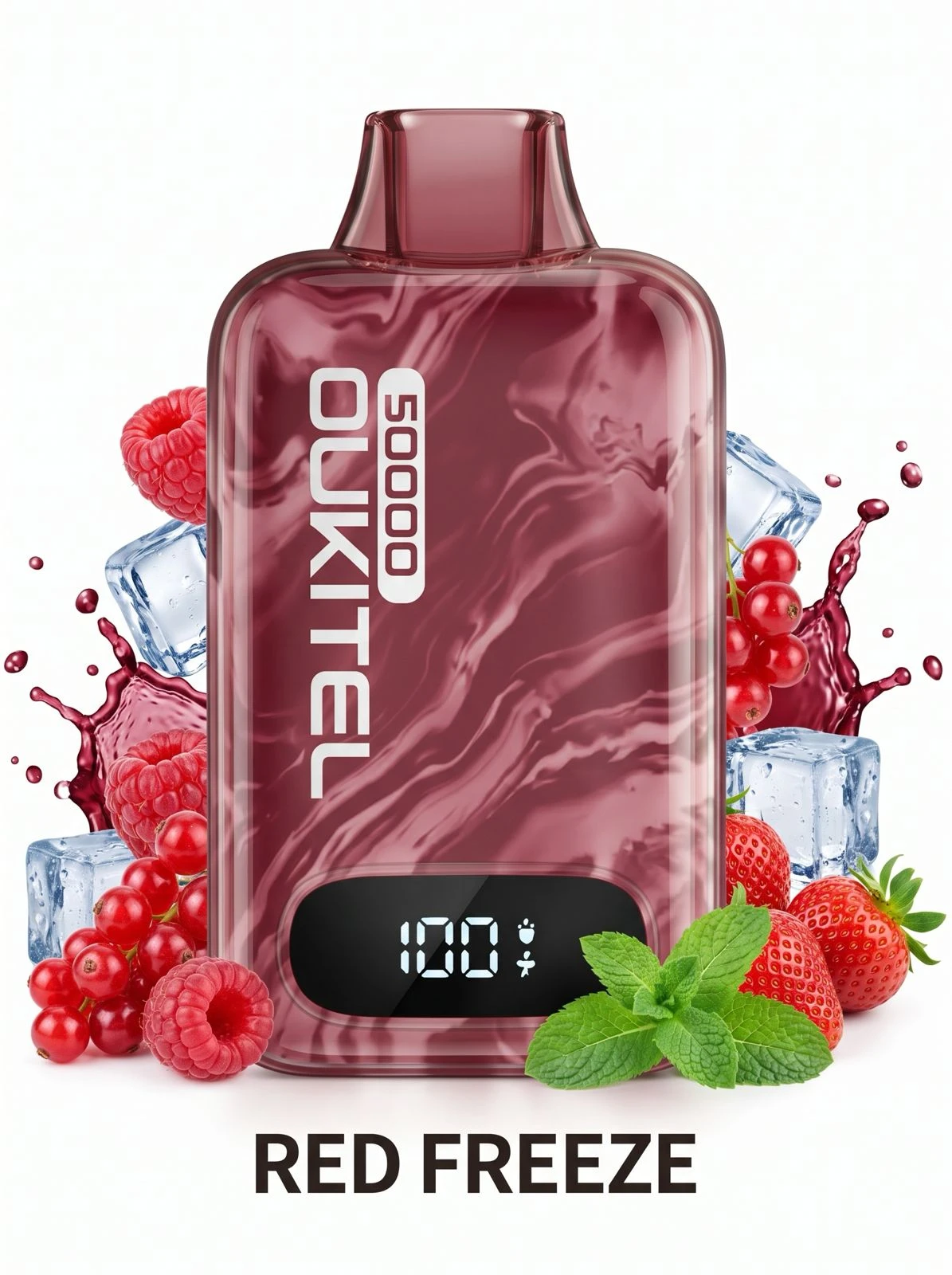 OUKITEL MATE PRO Disposable 50000 puffs - RED FREEZE - ( RECHARGEABLE ) 1 OUKITEL MATE PRO Disposable 50000 puffs - RED FREEZE - ( RECHARGEABLE )
