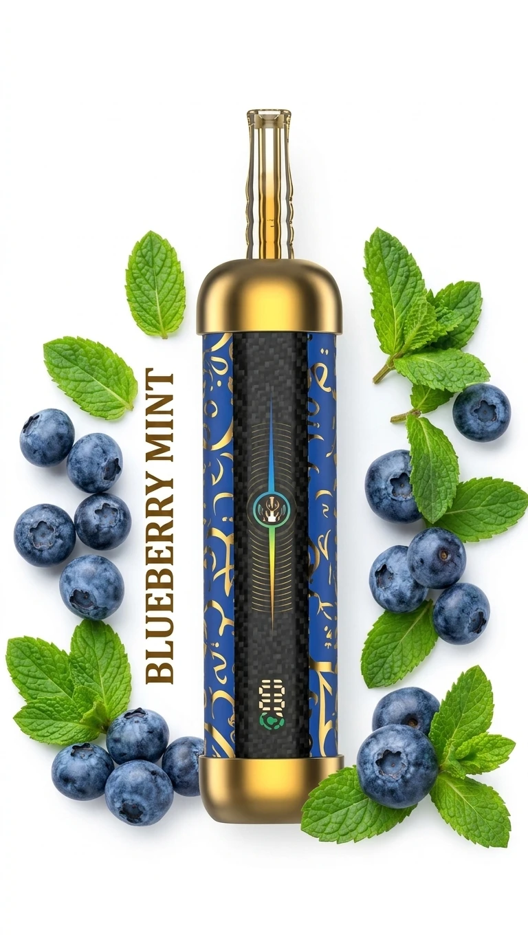HOOKAH LIT PRO Disposable - BLUEBERRY MINT - (60000 Puffs) ( RECHARGEABLE ) 1 HOOKAH LIT PRO Disposable - BLUEBERRY MINT - (60000 Puffs) ( RECHARGEABLE )