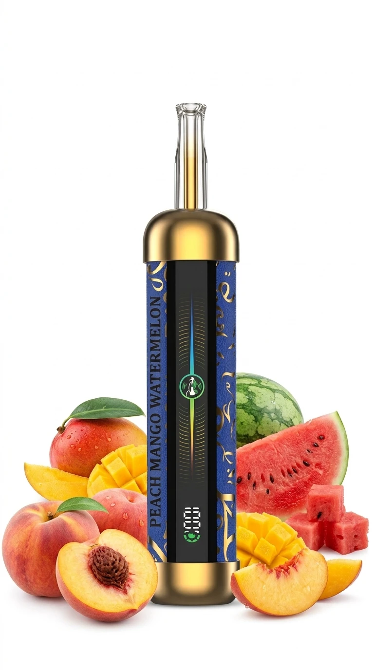 HOOKAH LIT PRO Disposable - PEACH MANGO WATERMELON - (60000 Puffs) ( RECHARGEABLE ) 1 HOOKAH LIT PRO Disposable - PEACH MANGO WATERMELON - (60000 Puffs) ( RECHARGEABLE )
