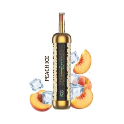 HOOKAH LIT PRO للاستخدام مرة واحدة - PEACH ICE - (60000 وحدة من طراز Puff) (RECHARGEABLE)