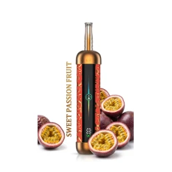 HOOKAH LIT PRO للاستخدام لمرة واحدة - نكهة فاكهة الباشن فروت الحلوة - (60000 Puffs) (RECHARGEABLE)