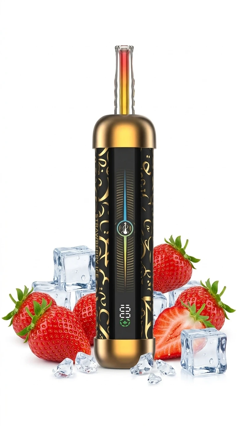HOOKAH LIT PRO Disposable - STRAWBERRY ICE - (60000 Puffs) ( RECHARGEABLE ) 1 HOOKAH LIT PRO Disposable - STRAWBERRY ICE - (60000 Puffs) ( RECHARGEABLE )