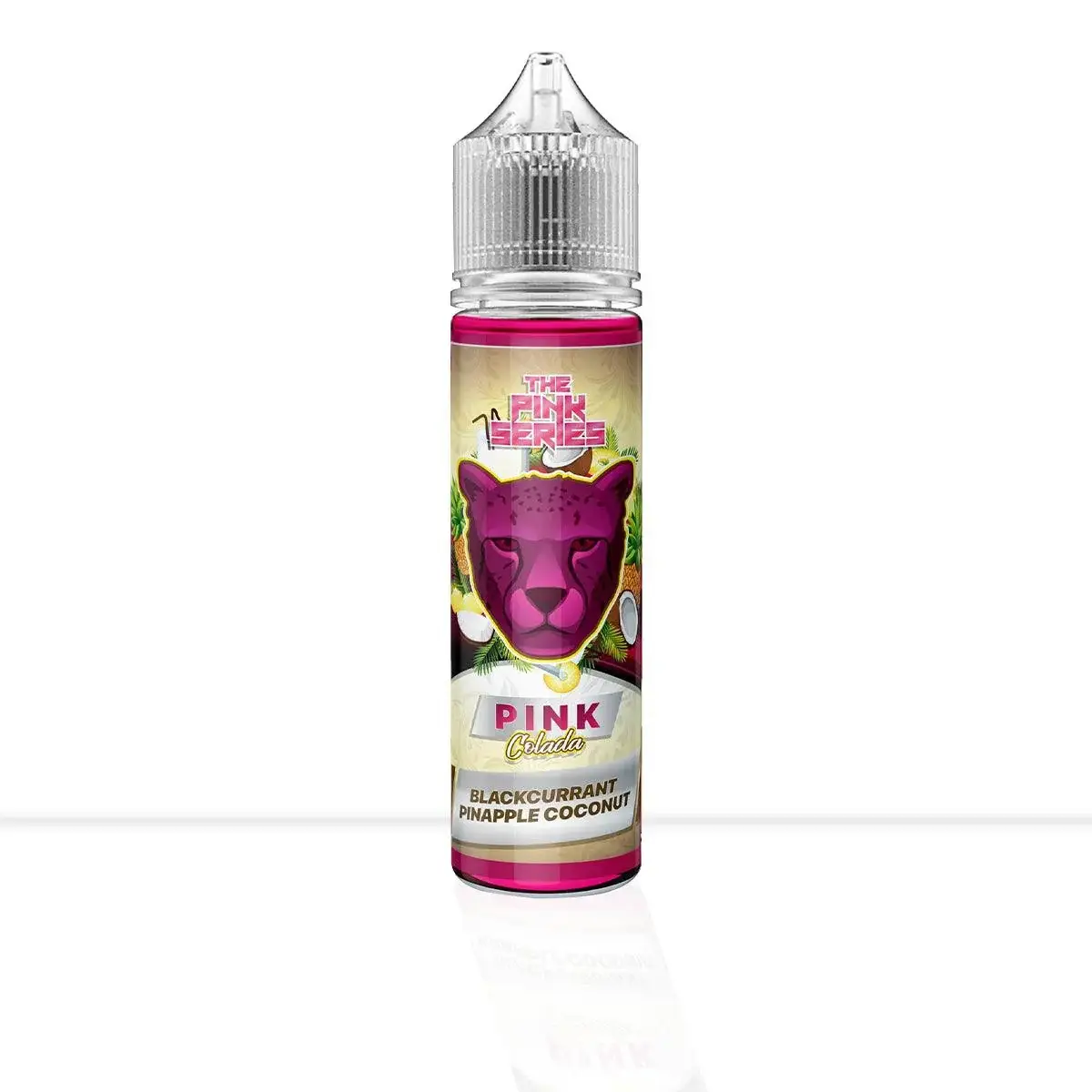 PINK COLADA BLACKCURRANT PINEAPPLE COCONUT - THE PANTHER SERIES - DL - 60ML 1 PINK COLADA BLACKCURRANT PINEAPPLE COCONUT - THE PANTHER SERIES - DL - 60ML